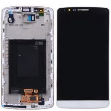 LG G3 - Original LCD Display Touch Digitizer Screen Assembly with Frame Replacement Part - White